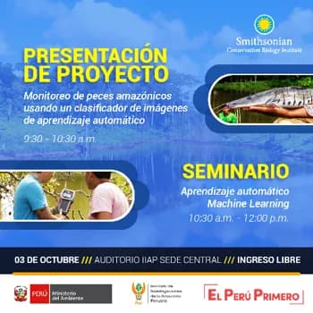 SEMINARIO MONITOREO DE PECES AMAZÓNICOS USANDO UN CLASIFICADOR DE IMÁGENES DE APRENDIZAJE AUTOMÁTICO